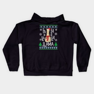 Fa La La La Llama Kids Hoodie